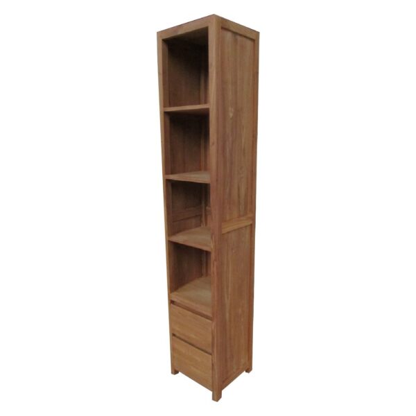 Bathroom cabinet bookcase 'Alkmaar' 40x35x200 2 drawers