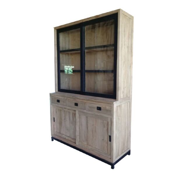 Display cabinet 'Utrecht' 150x50x220 cm Steel base
