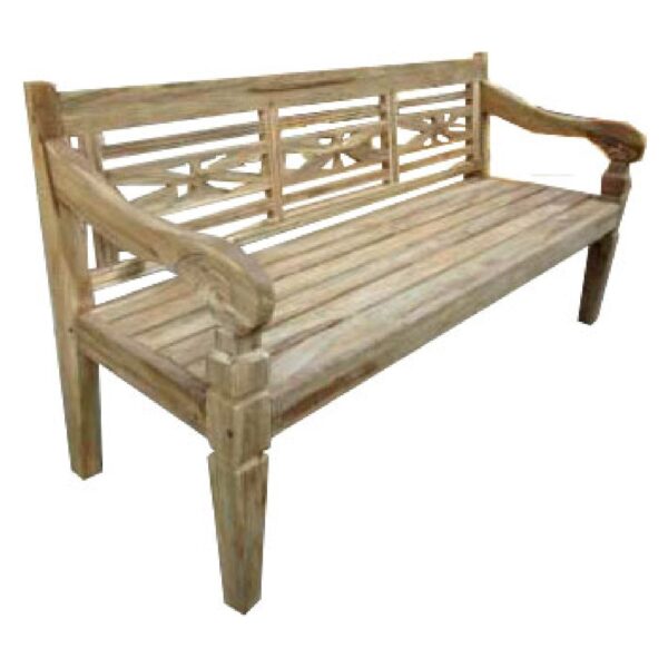 Bench Garden bench 'Ary' 160x55x95 cm station bench backrest