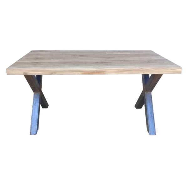 Dining table 'steel X legs' 200x100x79 cm