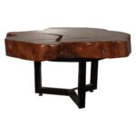 Coffee table side table metal steel cross leg
