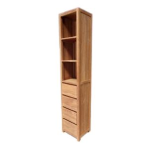 Bathroom cabinet bookcase ‘Alkmaar’ 40x35x200 4 drawers