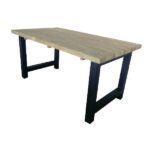 Dining table ‘steel legs’ 160x90x79 cm