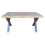 Dining table ‘steel X legs’ 200x100x79 cm