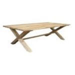 Dining table ‘Rhoon’ 220x100x79 cm cross legs monastery legs