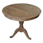 Wine table round ‘Butterfly’ 80x80x75 cm ball leg decorative pillar